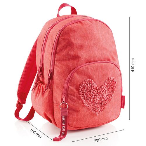 MOCHILA ESCOLAR DOBLE CUORE AGATHA RUIZ DE LA PRADA