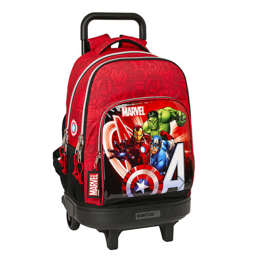 MOCHILA GRANDE CON RUEDAS COMPACT EXTRAIBLE AVENGERS "INFINITY"