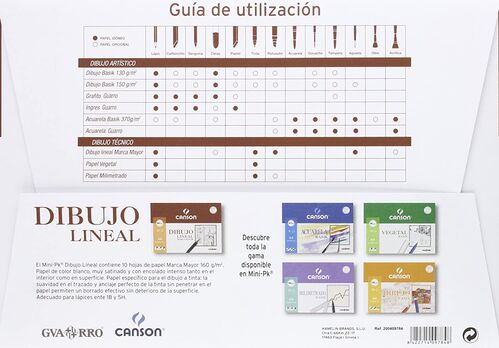 Canson Marca Mayor, Minipack A4, 10 hojas, 160 g