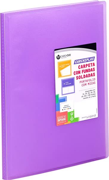 CARPETA TARIFARIO 10 FUNDAS TAPA FLEXIBLE CARCHIVO