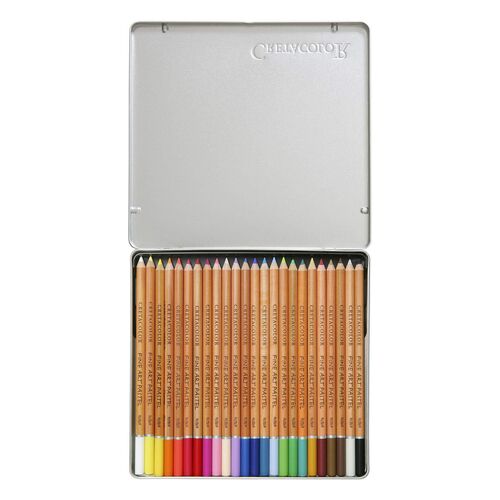 ESTUCHE METALICO CRETACOLOR FINE ART 24 LÁPICES PASTEL
