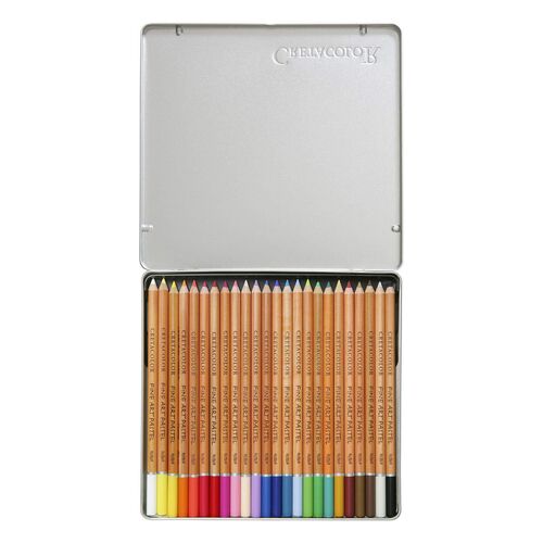 ESTUCHE METALICO CRETACOLOR FINE ART 24 LPICES PASTEL