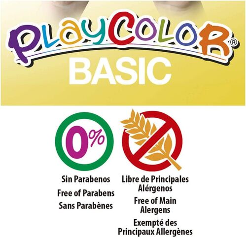 TEMPERAS SOLIDAS PLAYCOLOR BASIC ONE ESTUCHE 12 COLORES SURTIDOS