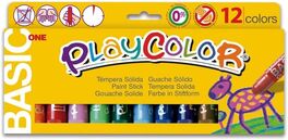TEMPERAS SOLIDAS PLAYCOLOR BASIC ONE ESTUCHE 12 COLORES SURTIDOS