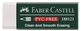 GOMA DE BORRAR SIN PVC. FABER CASTELL.