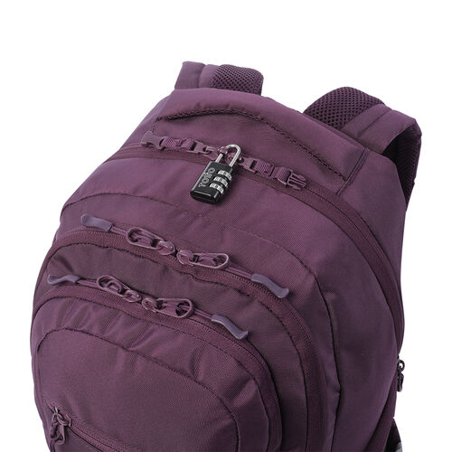 Mochila juvenil Eco-Friendly color morado oscuro - Eufrates. TOTTO.