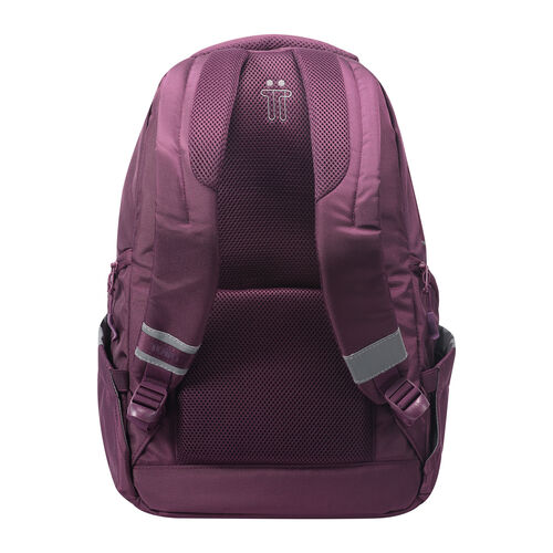 Mochila juvenil Eco-Friendly color morado oscuro - Eufrates. TOTTO.