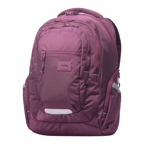Mochila juvenil Eco-Friendly color morado oscuro - Eufrates. TOTTO.