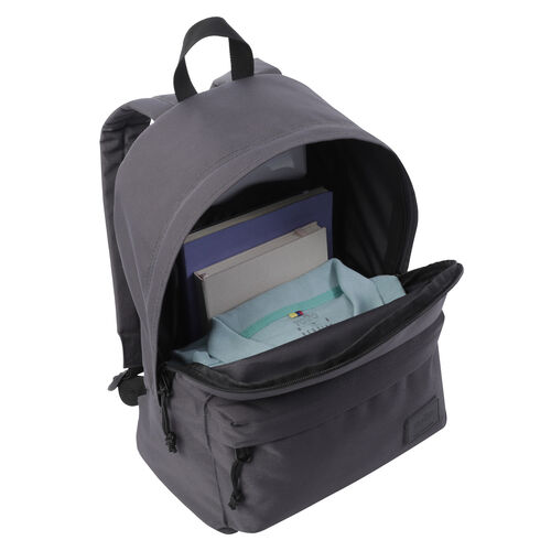 Pack mochila + estuche color gris - Kalex. TOTTO.