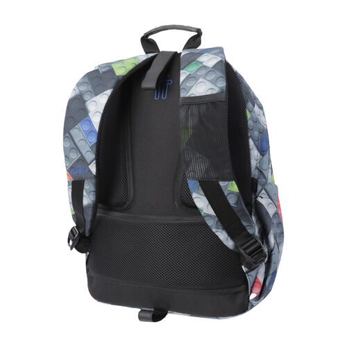 Mochila escolar adaptable a carro bloques - Acuareles. TOTTO.