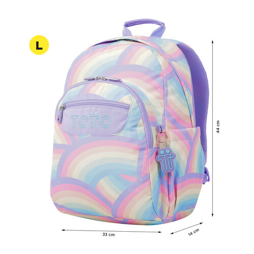 Mochila escolar adaptable a carro arcoíris - Acuareles