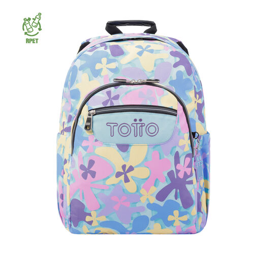 Mochila escolar adaptable a carro flores hawaianas - Acuareles