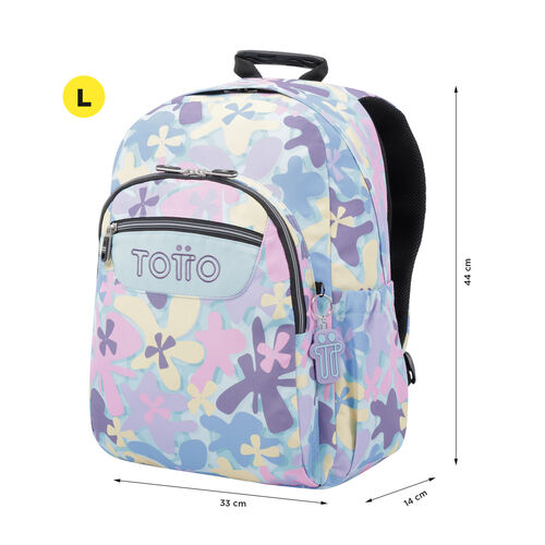 Mochila escolar adaptable a carro flores hawaianas - Acuareles