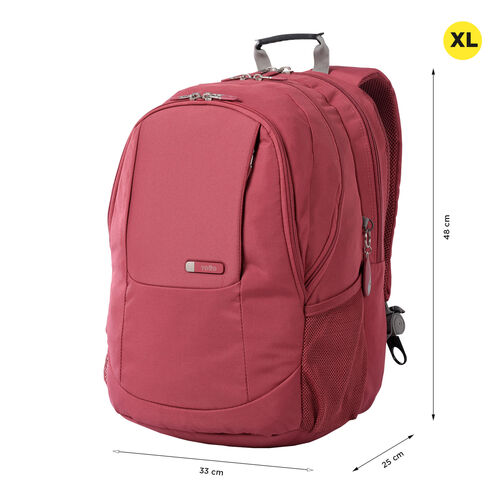 MOCHILA URBANA CASUAL DECO-ROSA, TOTTO.