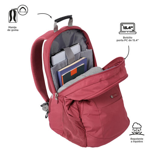 MOCHILA URBANA CASUAL DECO-ROSA, TOTTO.
