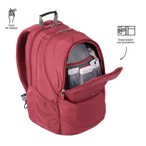 MOCHILA URBANA CASUAL DECO-ROSA, TOTTO.
