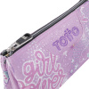 Estuche escolar tres compartimentos rosa positive world - Tablero, TOTTO.