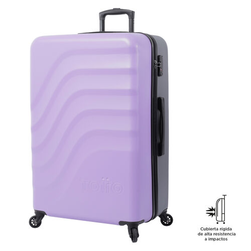 Maleta trolley grande color morado - BAZY L, TOTTO.