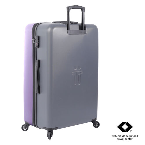 Maleta trolley grande color morado - BAZY L, TOTTO.