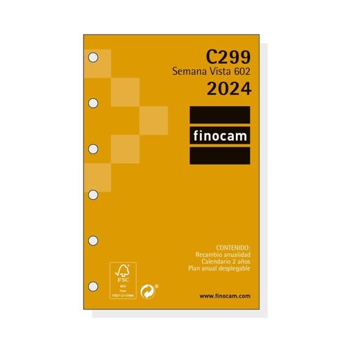 Recambio Agenda FINOCAM 2024, Open 602 C299 SVH.