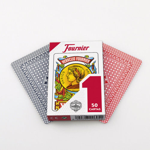 Fournier F20991 - Baraja espaola N 1, 50 cartas, surtido: colores aleatorios