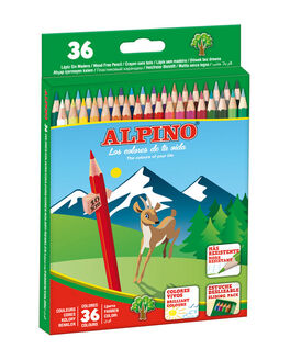 LAPIZ ALPINO 36 COLORES ESTUCHE CARTON.