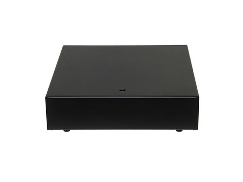 CAJON PORTAMONEDAS METAL 41X41 RJ11 NEGRO (3 AÑOS DE GARANTIA)