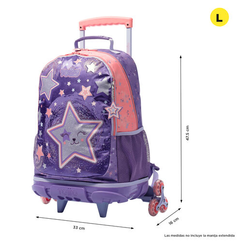 Mochila infantil con ruedas - Star Cat L. TOTTO.