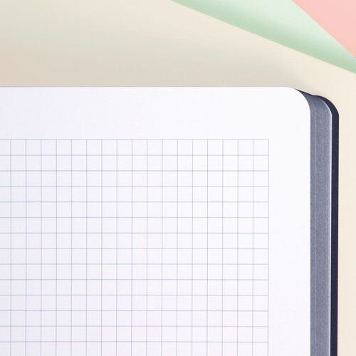 LIBRETA ENCOLADA 48 HOJAS A4 CUADROS 5MM SERIE 1918 AZUL. MILAN.