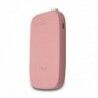 Batería Externa 5000mAh con Cable Integrado y Adaptador Iphone HV-PB017X Rosa.