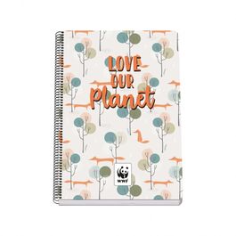 Cuaderno Fº Tapa rígidaWWF Love our Planet FSC. DOHE.