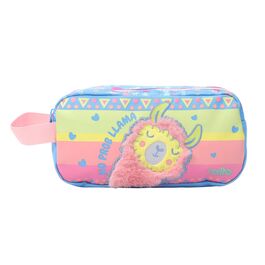 ESTUCHE  ESCOLAR DOS COMPARTIMIENTOS - LLAMA - TOTTO.