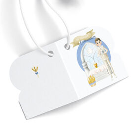 ETIQUETAS TROQUELADAS COMUNION NIÑA ALTAR 90U.