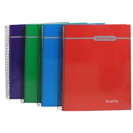CUADERNO ESPIRAL  PRAXTON Din-A4 160 Hojas  70 gr Tapa Forrada, Diferentes Rayados.