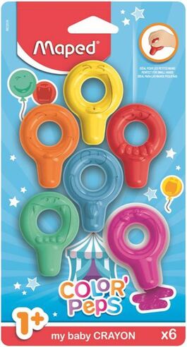 CERA MAPED COLOR'PEPS MY FIRST BLISTER 6 COLORES SURTIDOS.