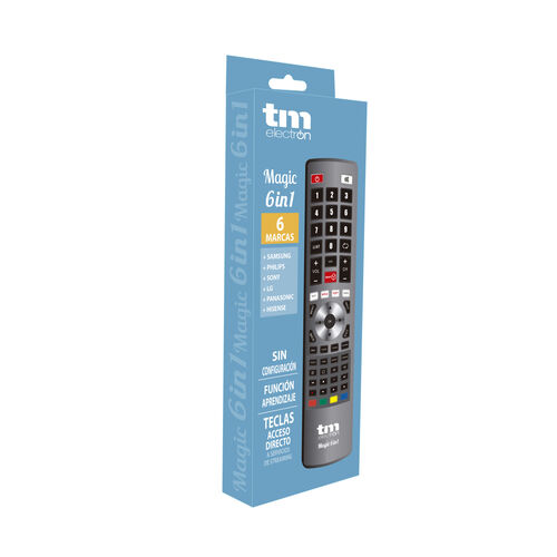 MANDO UNIVERSAL TV-SMART TV. 6 MARCAS EN 1 MANDO. TM ELECTRON.
