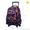 Mochila Rue Bomper Renglones - Flower Galaxy. TOTTO.
