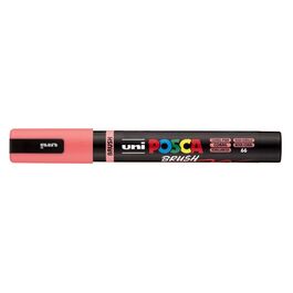 ROTULADOR POSCA PC-5BR BRUSH ROSA CORAL.