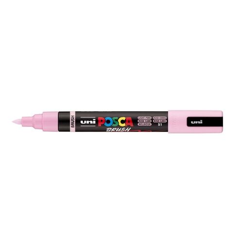 MARCADOR  UNI POSCA PC-5BR BRUSH ROSA CLARO.