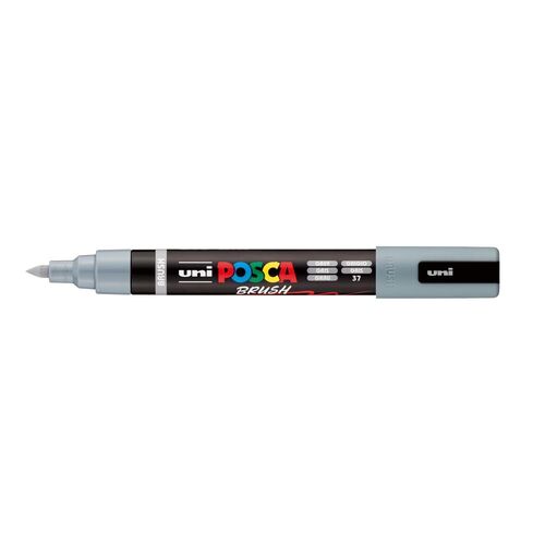 MARCADOR UNI POSCA PC-5BR BRUSH GRIS.