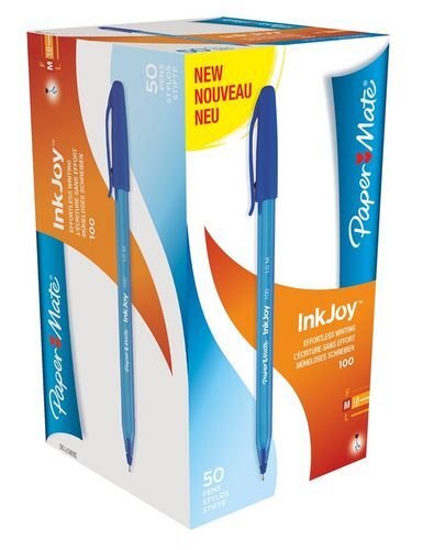 BOLIGRAFO PAPER MATE INKJOY 100 AZUL.