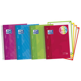 CUADERNO A5 120H MICROPERFORADO CUADRO 5X5 OXFORD.