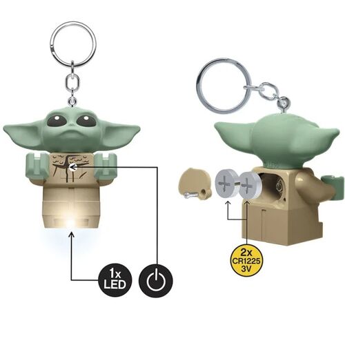 Llavero Linterna Lego Figura Baby Yoda