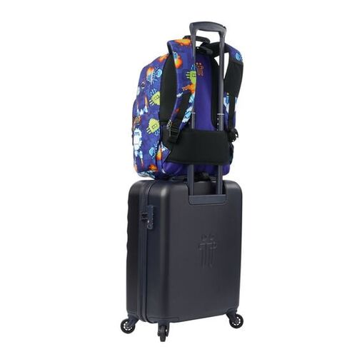 MOCHILA ACUARELES SPACE BLUE. TOTTO.