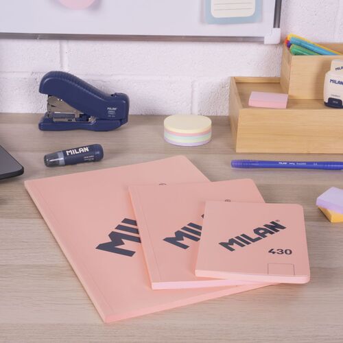 BLOCK A6 ENCOLADO. Papel cuadriculado, 48 hojas de 95 gr/m², colección 430 since 1918, beige