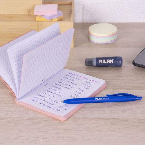 BLOCK A6 ENCOLADO. Papel cuadriculado, 48 hojas de 95 gr/m², colección 430 since 1918, beige