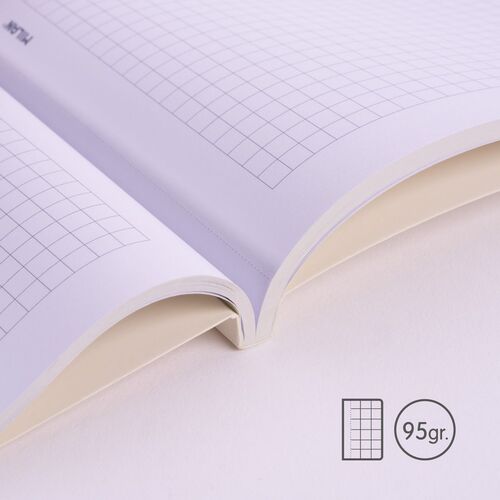 BLOCK A6 ENCOLADO. Papel cuadriculado, 48 hojas de 95 gr/m², colección 430 since 1918, verde