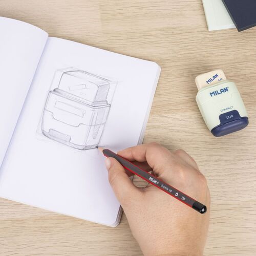 BLOCK A6 ENCOLADO. Papel liso, 48 hojas de 95 gr/m², colección 430 since 1918, azul.