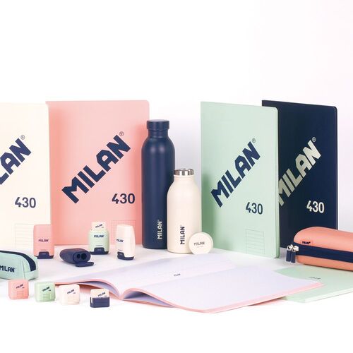 BLOCK ENCOLADO A4. Papel a líneas, 48 hojas de 95 gr/m², colección 430 since 1918, azul