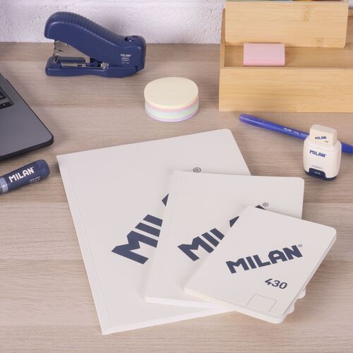 BLOCK A6 ENCOLADO. Papel cuadriculado, 48 hojas de 95 gr/m², colección 430 since 1918, beige